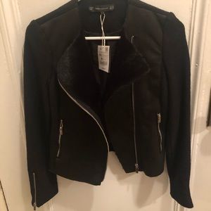 Zara Black Cropped Blazer Coat